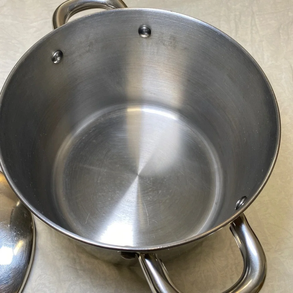 Tools of the Trade 5 Qt Stainless Steel Stock Pot w/Lid Induction Compatible